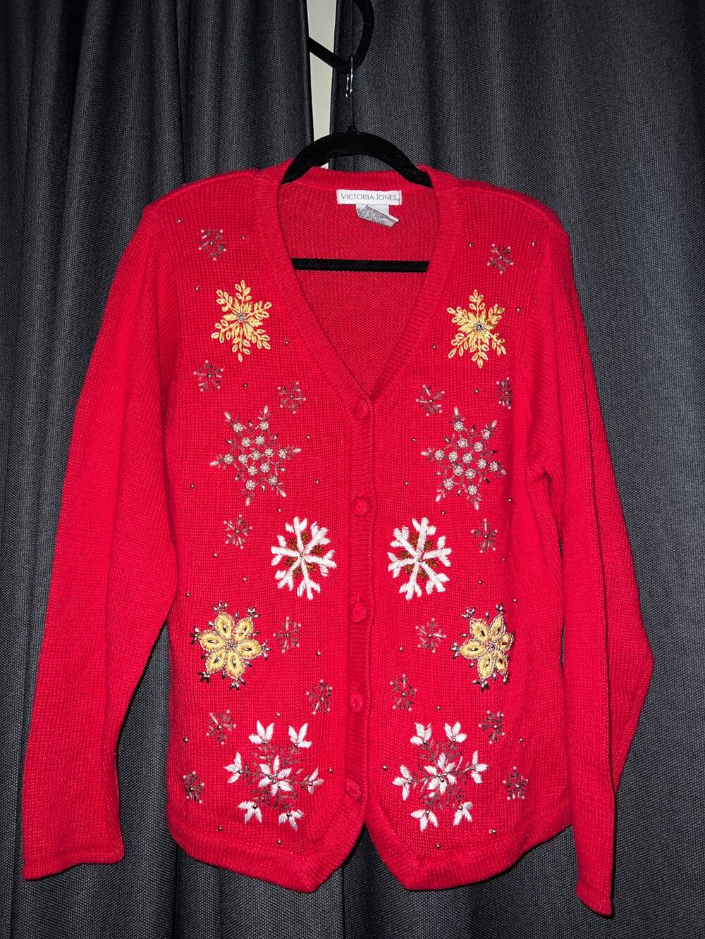 Ugly Christmas Sweater Xmas Cardigan Size Medium